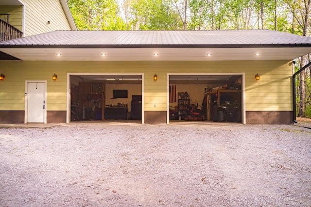 view of stable