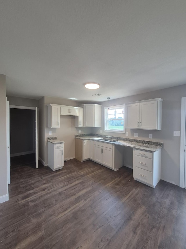 6 Hugh Hunter Rd, Oak Grove, KY 42262 - kitchen featuring dark wood finished floors and white cabinetry