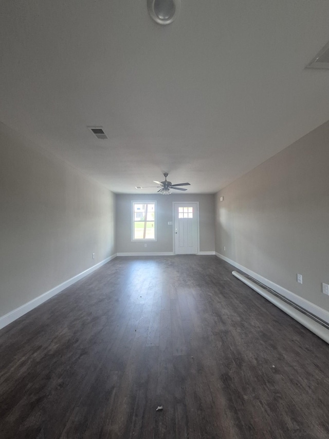 6 Hugh Hunter Rd, Oak Grove, KY 42262 - empty room with dark wood-type flooring and ceiling fan