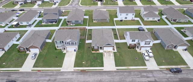 aerial perspective of suburban area