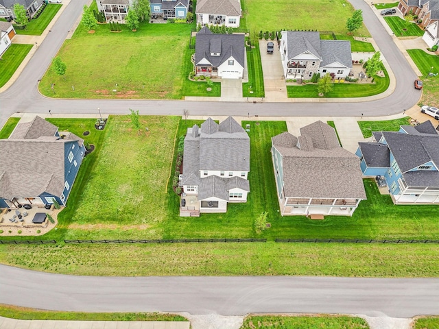 drone / aerial view with a residential view