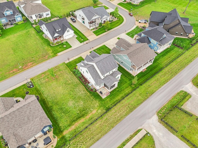 drone / aerial view featuring a residential view