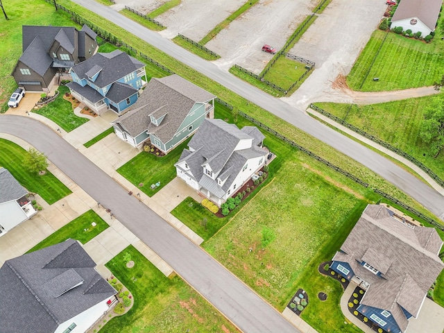 bird's eye view featuring a residential view