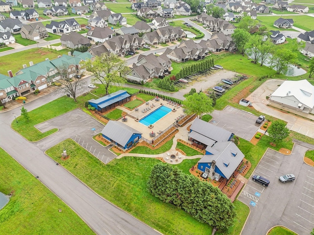 bird's eye view featuring a residential view