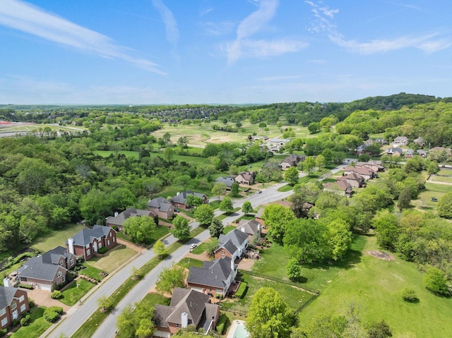 drone / aerial view featuring a residential view