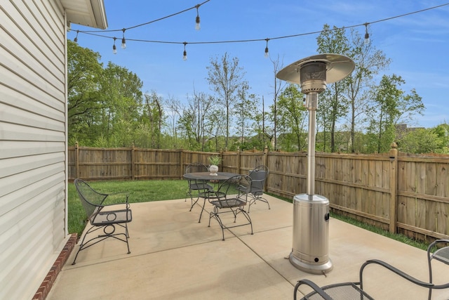 155 Telavera Dr, White House, TN 37188 - view of patio / terrace with outdoor dining space and a fenced backyard
