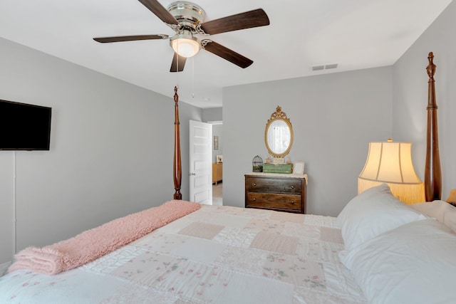 155 Telavera Dr, White House, TN 37188 - bedroom with visible vents and ceiling fan