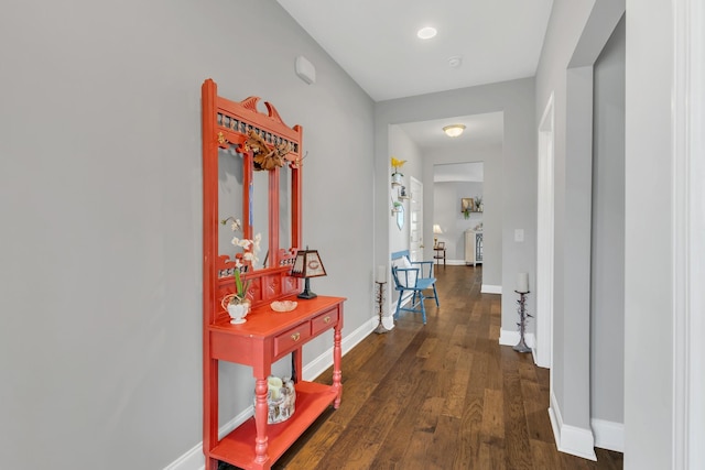 155 Telavera Dr, White House, TN 37188 - hallway with wood finished floors and baseboards