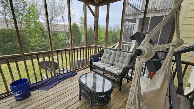 view of sunroom / solarium