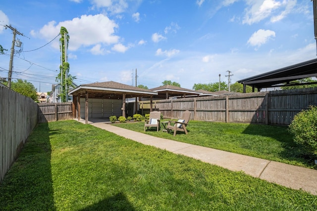 5604 Kentucky Ave, Nashville, TN 37209 - view of yard with a fenced backyard and a gazebo