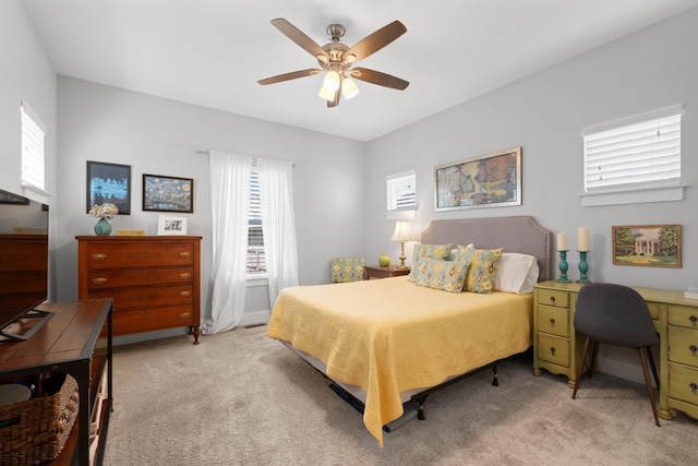 5604 Kentucky Ave, Nashville, TN 37209 - bedroom with ceiling fan and light carpet