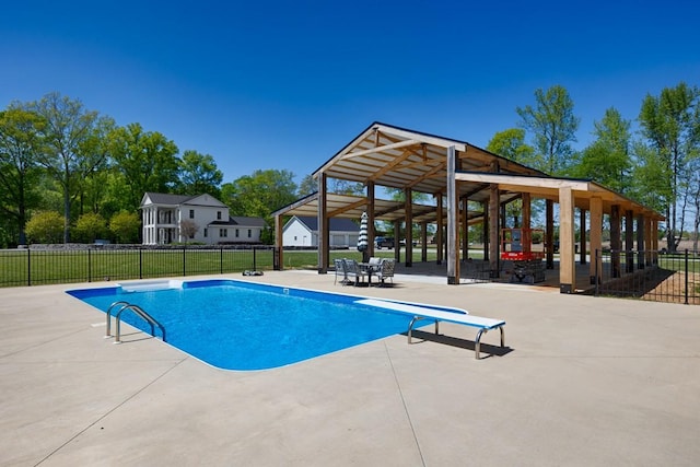 23475 Slate Rd, Athens, AL 35614 - view of pool featuring fence, a fenced in pool, a gazebo, and a patio