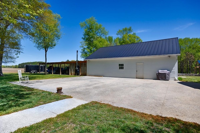 23475 Slate Rd, Athens, AL 35614 - exterior space with a front lawn and metal roof