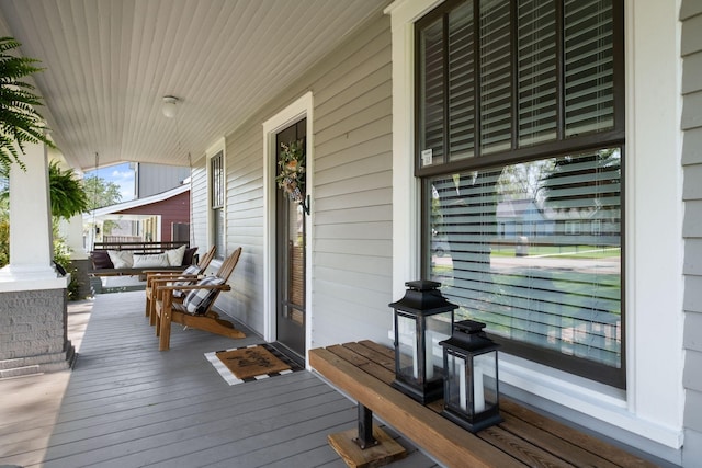 4306 Idaho Ave, Nashville, TN 37209 - wooden deck featuring covered porch