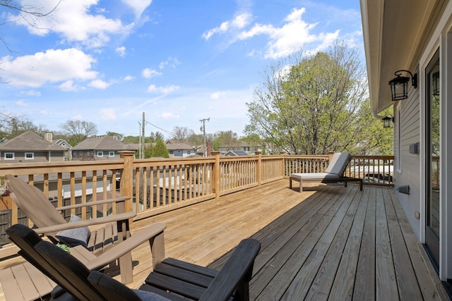 4306 Idaho Ave, Nashville, TN 37209 - wooden deck with a residential view