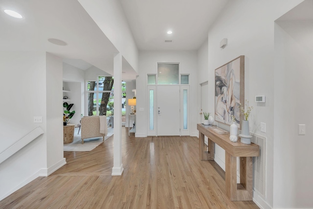 635 Harpeth Trace Dr, Nashville, TN 37221 - foyer entrance with recessed lighting, baseboards, and light wood-style floors