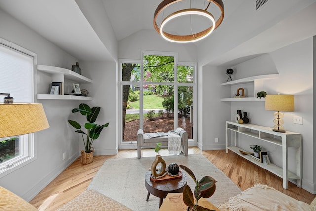 635 Harpeth Trace Dr, Nashville, TN 37221 - sitting room with lofted ceiling, light wood-type flooring, and a wealth of natural light