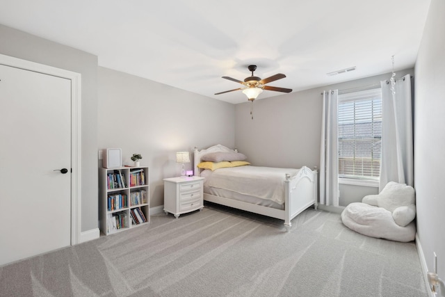 124 Houghland St, Gallatin, TN 37066 - carpeted bedroom featuring ceiling fan, baseboards, and visible vents