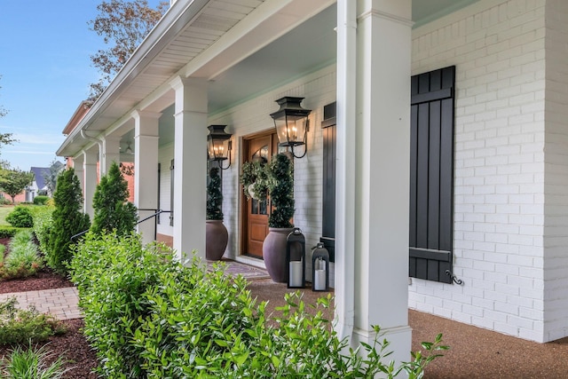 2931 Longford Dr, Murfreesboro, TN 37129 - exterior space featuring brick siding and a porch