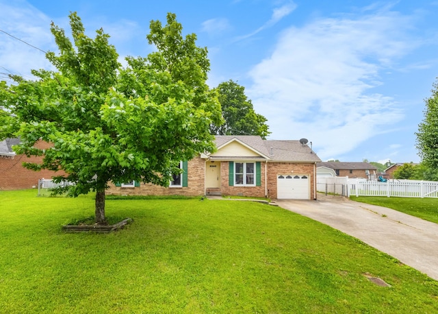 1646 S Jordan Dr, Clarksville, TN 37042 - view of front facade featuring concrete driveway, an attached garage, brick siding, and roof with shingles