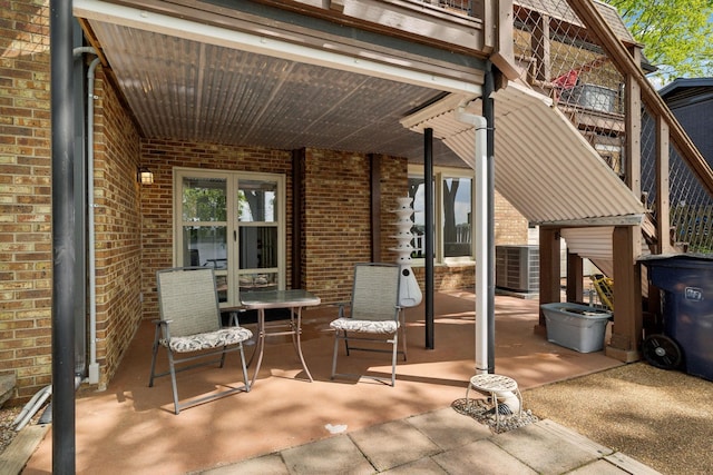 view of patio / terrace featuring cooling unit