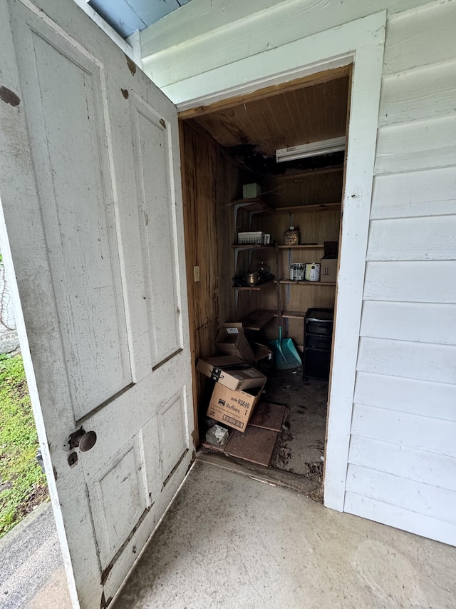 view of storage room