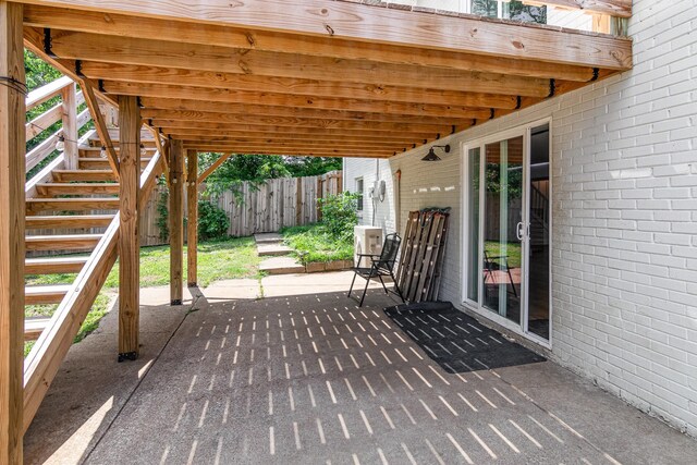 196 Haven Dr, Clarksville, TN 37042 - view of patio / terrace with fence and stairway
