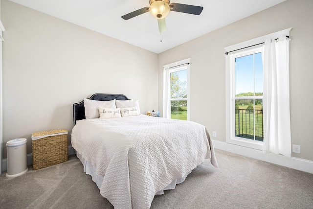 2040 Cairo Bend Rd, Lebanon, TN 37087 - bedroom with ceiling fan, carpet, and baseboards