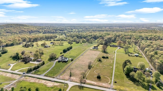 2040 Cairo Bend Rd, Lebanon, TN 37087 - birds eye view of property featuring a rural view and a wooded view