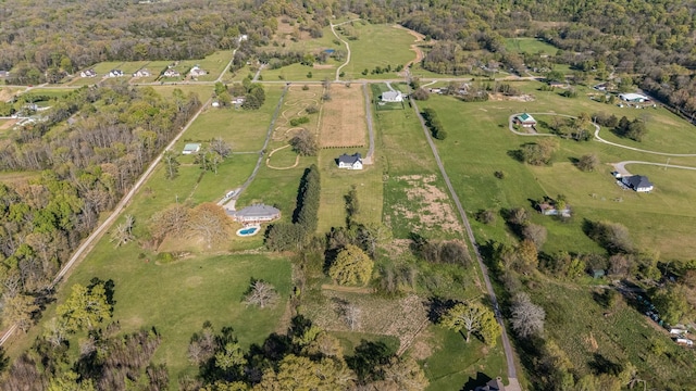 2040 Cairo Bend Rd, Lebanon, TN 37087 - drone / aerial view featuring a rural view and a forest view