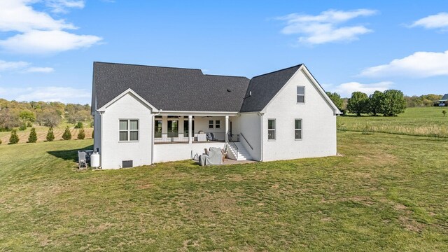 2040 Cairo Bend Rd, Lebanon, TN 37087 - view of front of house featuring roof with shingles, a front yard, and a patio area
