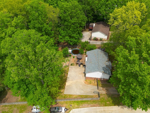 3473 Hunters Rdg, Woodlawn, TN 37191 - drone / aerial view with a wooded view