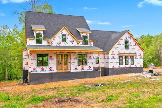 property under construction with a porch