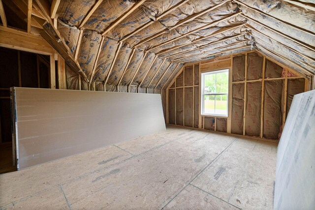 view of attic
