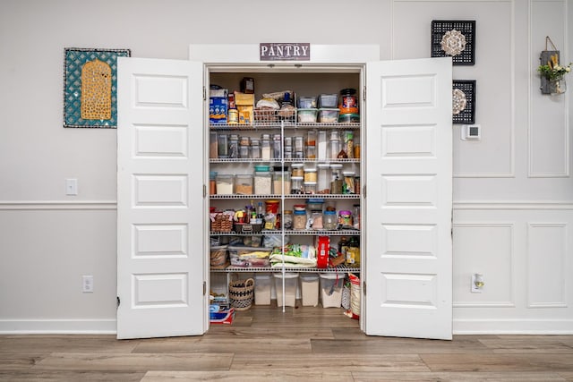 view of pantry