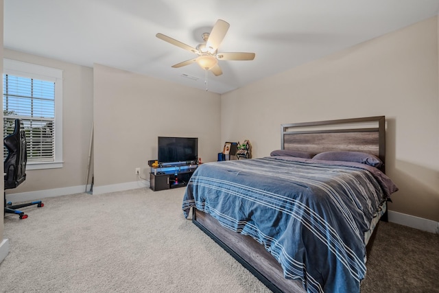 3032 Oxford Dr, Mount Juliet, TN 37122 - bedroom with carpet floors, baseboards, and ceiling fan