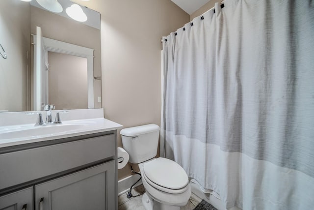 3032 Oxford Dr, Mount Juliet, TN 37122 - full bath with toilet, a shower with curtain, and vanity