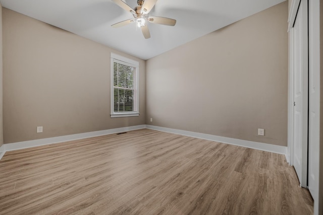 3032 Oxford Dr, Mount Juliet, TN 37122 - unfurnished bedroom with light wood finished floors, baseboards, a closet, and visible vents