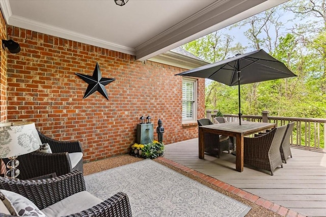 9502 Peebles Ct, Brentwood, TN 37027 - deck featuring outdoor dining area