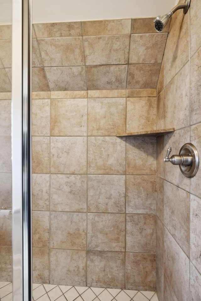 details featuring a stall shower