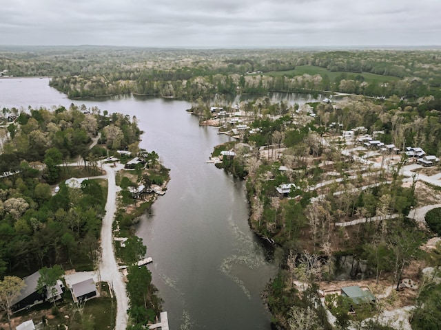 135 Hemlock Cv, Tracy City, TN 37387 - aerial view featuring a water view and a view of trees