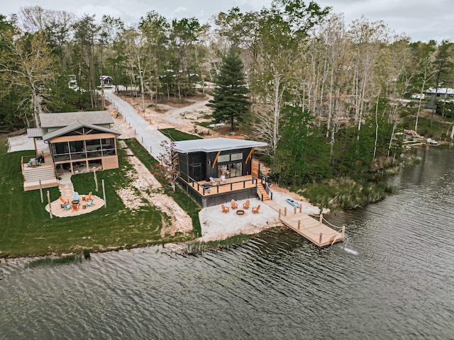 135 Hemlock Cv, Tracy City, TN 37387 - bird's eye view with a water view