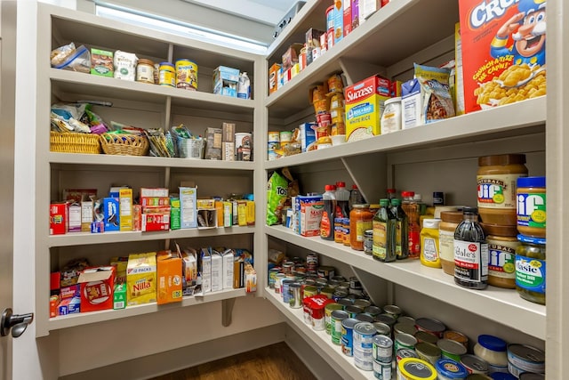 view of pantry