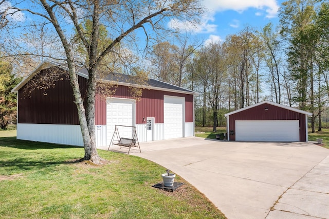 exterior space with an outdoor structure
