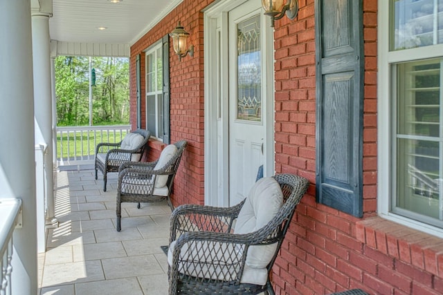 exterior space featuring a porch