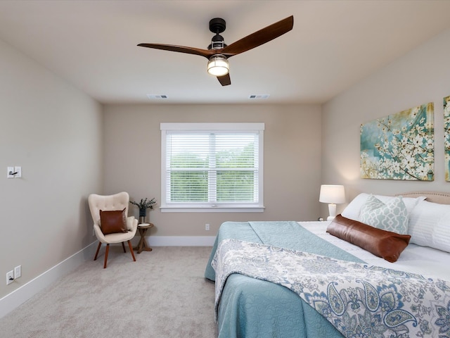 1068 Amelia Park Dr, Franklin, TN 37067 - carpeted bedroom featuring ceiling fan, baseboards, and visible vents