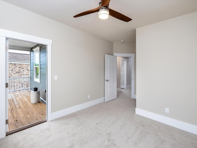 1068 Amelia Park Dr, Franklin, TN 37067 - empty room with carpet flooring, a ceiling fan, and baseboards