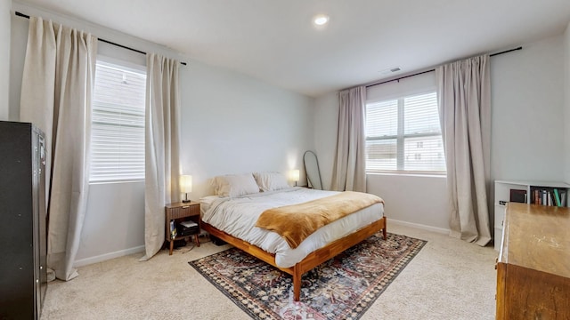 615 Pine Bloom Rd, Lebanon, TN 37087 - bedroom with visible vents, baseboards, and light colored carpet