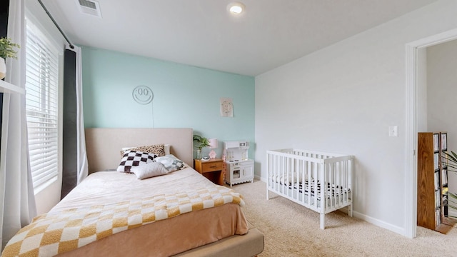 615 Pine Bloom Rd, Lebanon, TN 37087 - carpeted bedroom featuring visible vents, baseboards, and multiple windows