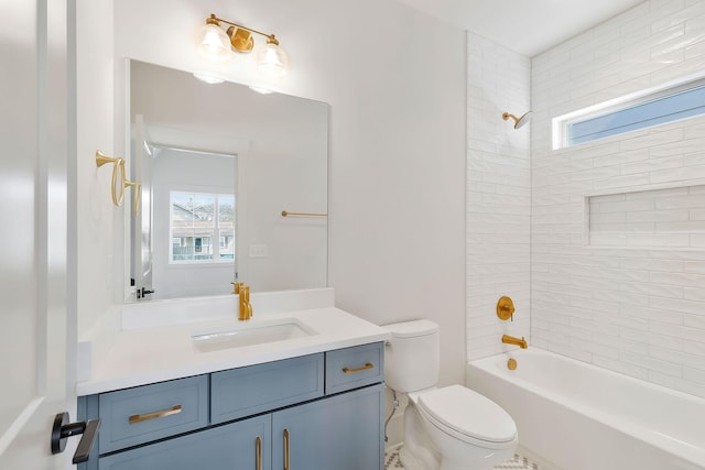 620 Waco Dr Unit B, Nashville, TN 37209 - full bath featuring a healthy amount of sunlight, toilet, tub / shower combination, and vanity